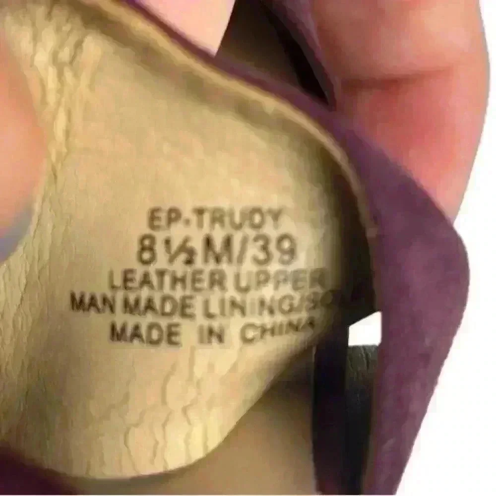 Enzo Angiolini‎ Women's Trudy Sandal Purple Strappy Block Heels 8.5
